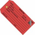 Bsc Preferred 4 3/4 x 2-3/8'' - ''Rejected'' Inspection Tags 2 Part - Numbered 000 - 499, 500PK S-7222